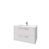 ALTERNA Skapis ar izlietni SOFT 80cm, SOFT80-3/P mat.balts\osis