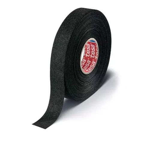 tesa 51608 PET fleece tape for flexibility and noise damping 15mx19mm Black