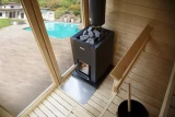 HARVIA wood-burning sauna stove Linear 18 Compact, 5-18m3, WKLI18CPTM