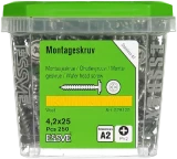 Montažas skrūve 4,2X25 A2-250gab. ESSVE 578125