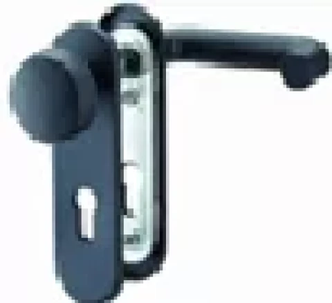 Rokturis kustīgs-nekustīgs, melns ugunsdroš.durvīm