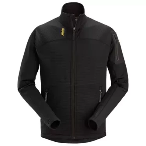 Микрофлисовая куртка SNICKERS BodyMapping, чёрная, размер S