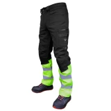 Softshell bikses Hi-Vis PESSO Mercury melnas/dzeltenas, IZM C48