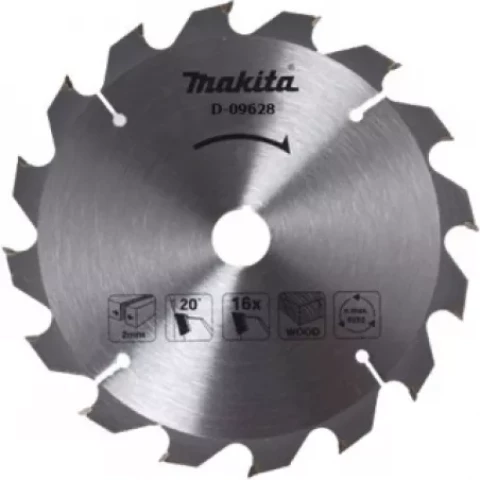 Saw Blade 165x20x2,0mm 16T 20° Makita D-09628