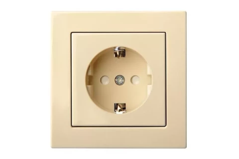 LIREGUS EPSILON sand  socket with side earth B/R bērnu aizsardz