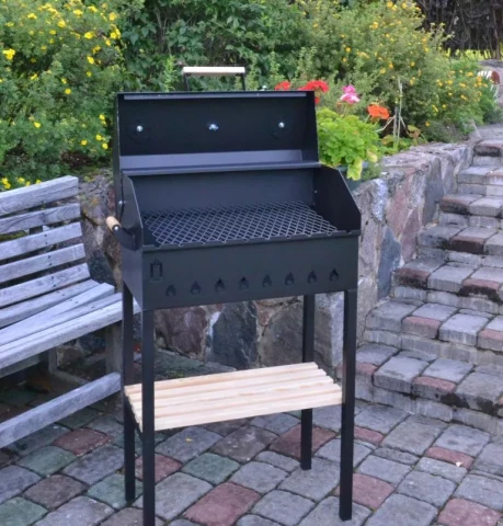 ABAS grill with lid and with welded legs