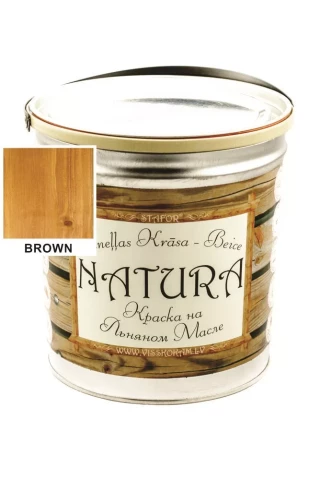 Stafor NATURA  3l brūna  Lineļļas krāsa