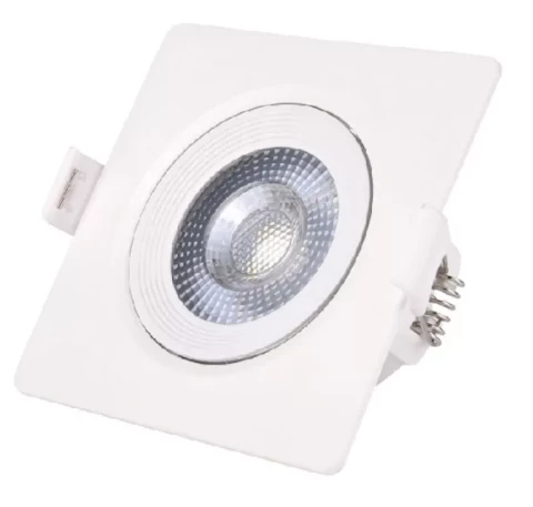 Iebūvējams LED gaismeklis kvadrats 5W 400Lm 3000K