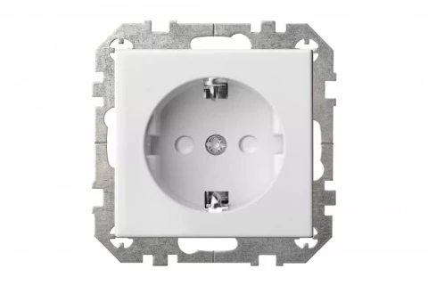 LIREGUS EPSILON white  socket with side earth bernu without frame