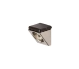 Glass shelf support, nickel-plated
