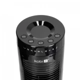 KOBI Torņveida ventilators HOORN 45W ar pulti melns 27x81cm