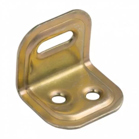 Leņķis mēbelēm 25x25x29mm, dzelteni cinkots