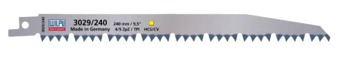 Zobenzāģa asmens WILPU Mitrai koksnei 220mm 4/5 Z