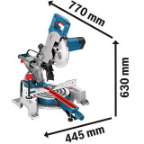 Ripzāģis Leņka GCM 80 216mm 1400W BOSCH 0601B19001