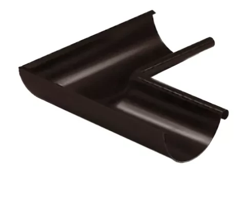 Teknes stūris, iekšējais 90° 125 apaļš HCG RR32/Tumši brūns Ruukki