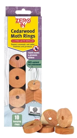 Кольца из кедрового дерева от моли 10 шт. Zero In