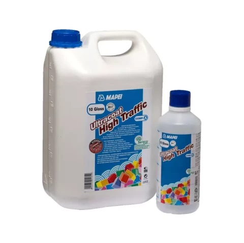 Mapei ULTRACOAT HIGH TRAFFIC 5.5L sp. Nr 0 Laka parketam Divkomponentu 100 poliuretāna ūdens bāzes parketa