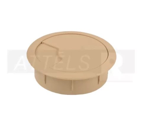 Kabeļkanāls galdam D-60mm bēšs