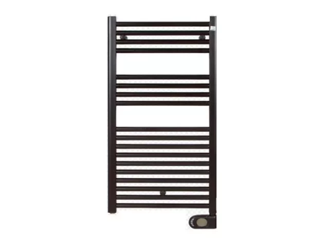 Zehnder Aura electric towel radiator, 786 x 400 mm, matt black