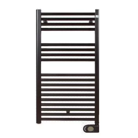 Zehnder Aura electric towel radiator, 786 x 400 mm, matt black