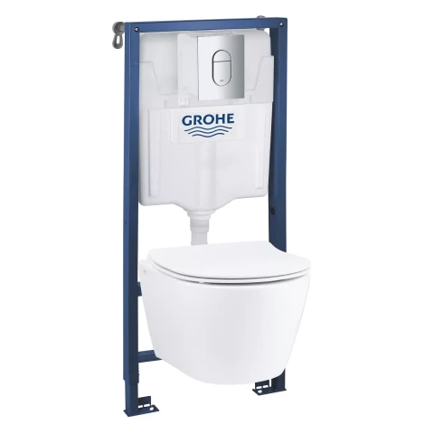 GROHE WC kompl-pods,QR/SC vāks Serel Rimless,rāmis Solido,taustiņš Arena Cosmo hr. 101046SH0H