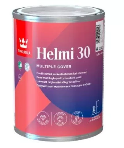 Tikkurila HELMI 30 C 0.9L полуматовая краска для мебели
