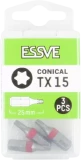 Uzgaļi koniskie TX15X25mm 3gab/iep., ESSVE 9980398