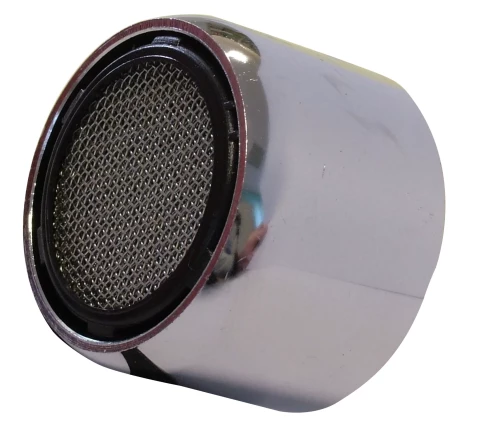 Water saving, chromium-plated aerator