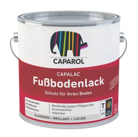 Caparol Fussbodenlack Transp. 0.6L Глянцевая эмаль на основе алкидной смолы для деревянных полов