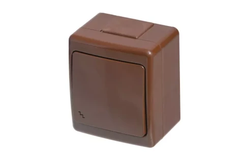 Переключатель, накладной, коричневый BETA IP44