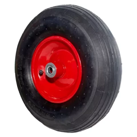 Ķerras ritenis 13x4.0-6 metāla disks ar asi 16mm