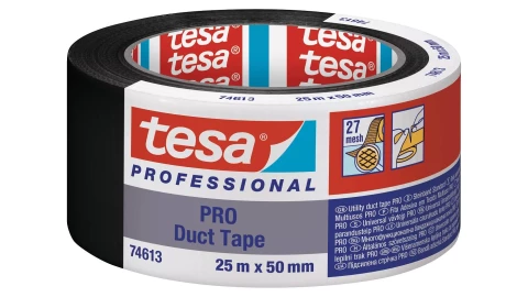 Tesa 74613 Клейкая лента тканевая ExtraPower 25мx50мм черная