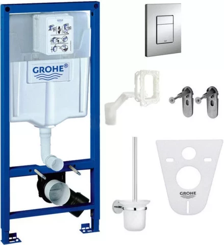 Grohe 39000000 (6 in 1) rāmis+Skate Cosmo 38732+sienas st. xx
