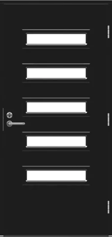 Ārdurvis Function Sulu 9x21 labās melna NCS S 9000-N