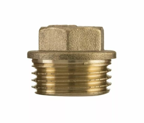 Brass end plug  1/2" M