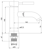 Keramiskās izlietnes maisītājs ABAVA MG-2060