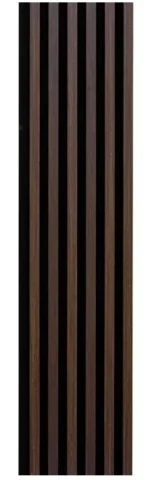 Linear wall panels Woodline Standard MDF 30x270cm black/dark oak (0.81m2)