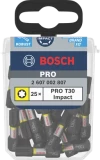 Uzgaļi PRO Impact T30 25mm 25 gab/iep. BOSCH 2607002807