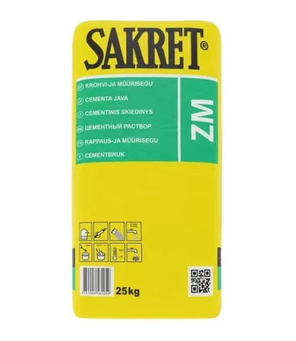 Sakret ZM 25kg Mūrjava apmešanas java M-10