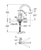 Grohe virtuves izlietnes maisītājs Start Loop, hroms, 31374001