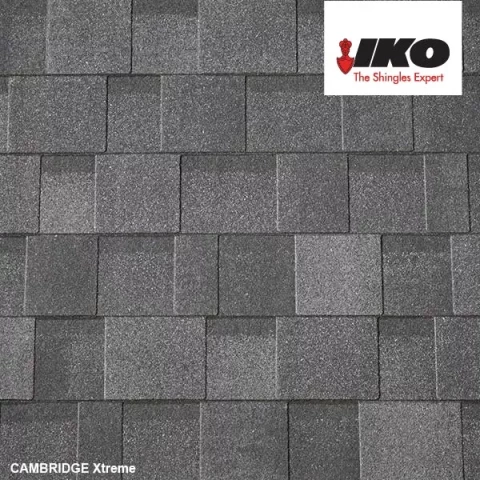 IKO Cambridge Xtreme bituma  šindelis melns52 3.1m2/p pašl