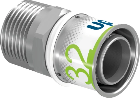 1070509 Uponor press coupling AR 32-1" male thread