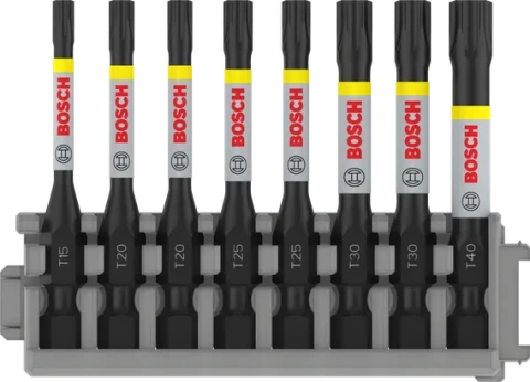Uzgaļu komplekts 8 daļīgs PRO T15/20/20/25/25/30/30/40 BOSCH 2608522329