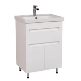 Aqua Rodos OMEGA FRAME 60 Bathroom Vanity Unit with Washbasin, White