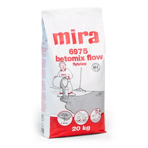 MIRA 6975 Betomix Flow 20kg self-leveling concrete for floors, terraces, balconies