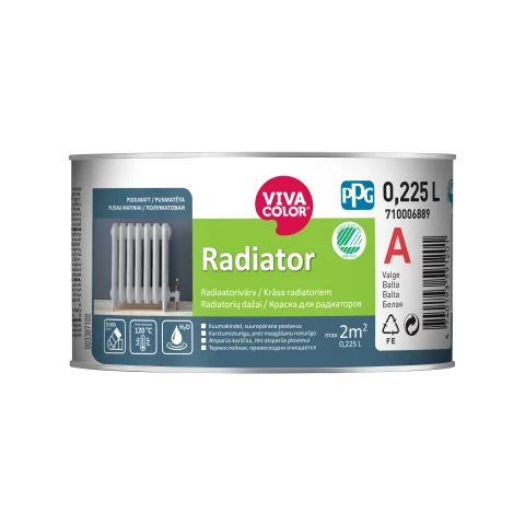 VIVACOLOR Radiator A 0.225L Pusmatēta krāsa radiatoriem Green Line