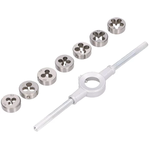 DRAUMET Threading dies set with wrench 8 pcs. M3-M12
