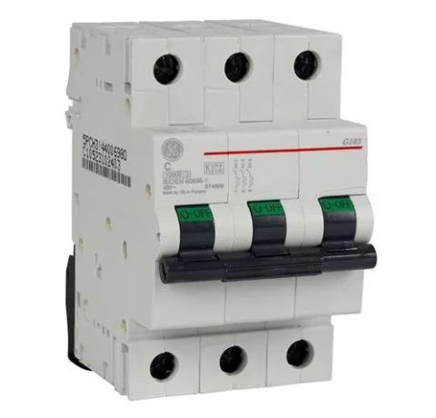 Модульный автоматический выключатель 3-фазный, C 40A, General Electric