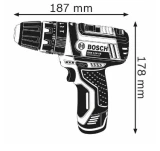 Cordless drill driver GSB 12V-15 2x2Ah 25ACC GAL 12-V20 BOSCH 06019B690K