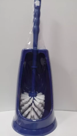 Toilet brush and holder,standard,  blue